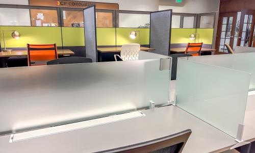 Workstations at the Crown Point office