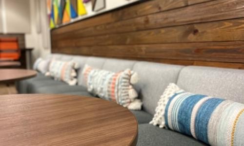 Seating area at the Crown Point office